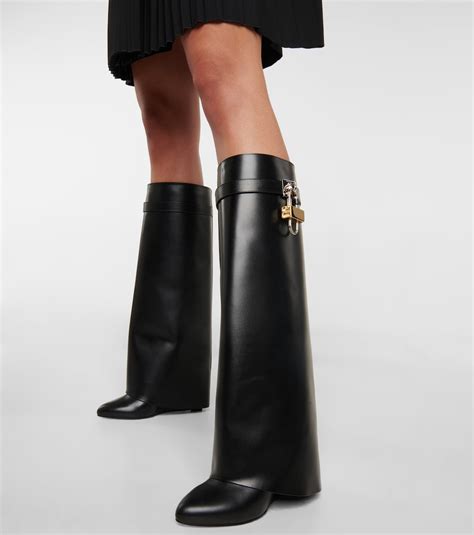 givenchy thigh high boots 2014|givenchy shark lock inspired boots.